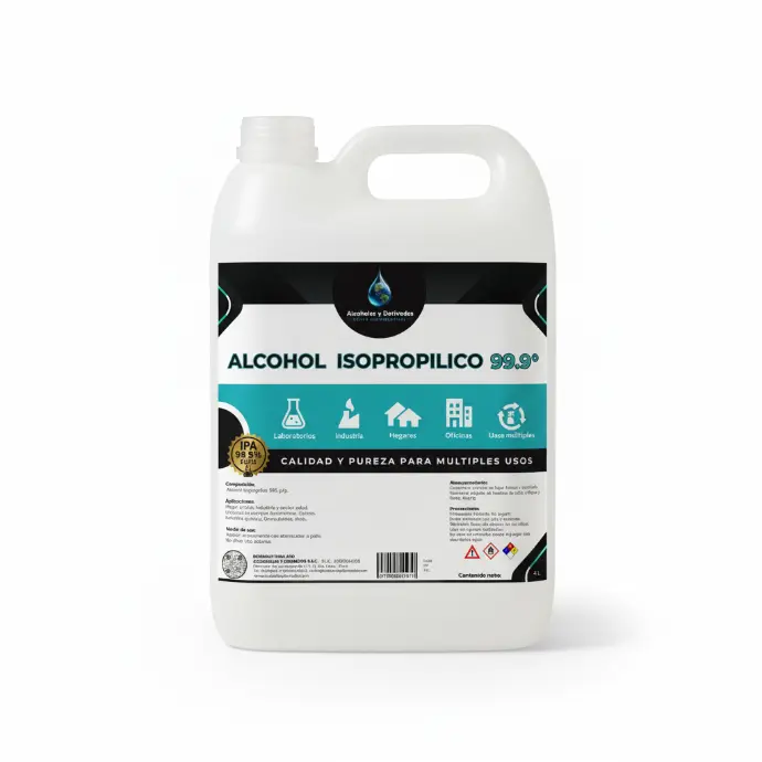 Alcohol Isopropílico 99.9° – Galón 4 L
