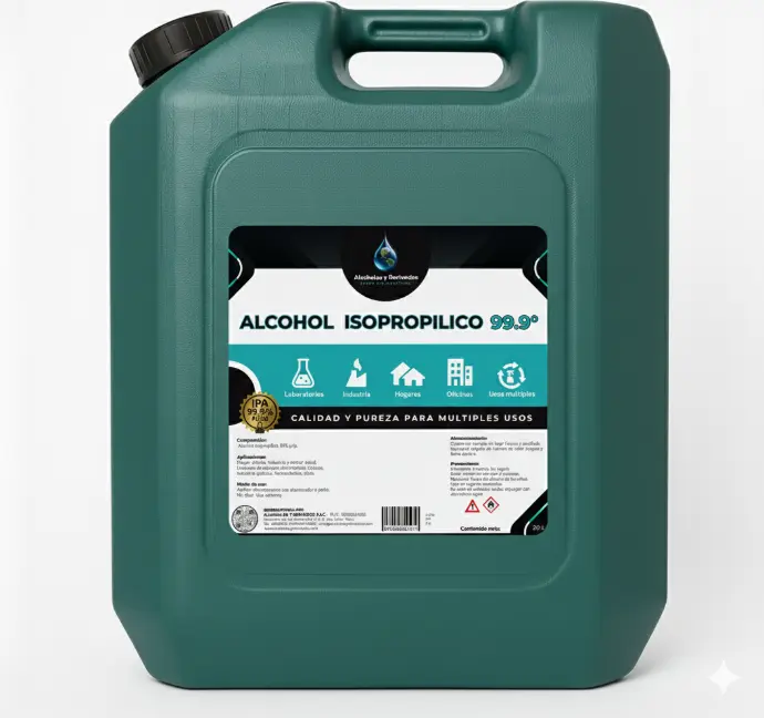 Alcohol Isopropílico 99.9° – Bidón 20L